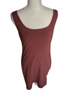 SOFTEST!!! Pima Cotton Tunic Tank Top PERUVIAN CONNECTION Long Designer Med